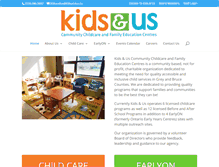 Tablet Screenshot of kidsandus.ca
